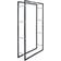 vidaXL Firewood Rack Black 80x25x150 cm Steel