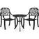 vidaXL 3070567 Café-Set, 1 Tisch einschl. 2 Stühle