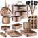 NutriChef - Cookware Set with lid 20 Parts