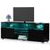 Sussurro Television Table Center Media Console with Drawer and Led Lights Black TV Bench 47x18"