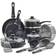 GreenLife Soft Grip 16 pc Ceramic Nonstick Cookware Turquoise Set di pentole con coperchio 16 Parti