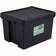 Wham Upcycled Black Storage Box 45L 4pcs