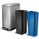 Home Zone Living Slim Kitchen Trash Can with Dual Compartments 13.21gal