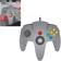 TeknoGame Wired N64 Controller - Grey