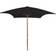 vidaXL Parasol Met Houten Paal 200x300 cm Crèmewit 200cm