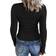 Kinlonsair Women’s Long Sleeve Henley T-shirt