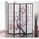 Roundhill Furniture Black Japanese Room Divider 71x71"