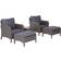 OutSunny 860-066V01 Outdoor Lounge Set, 1 Table incl. 2 Sofas