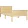 vidaXL Solid Pine 77cm Sängram 100x200cm