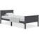 vidaXL Solid Pine 77cm Sengeramme 100x200cm