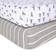 Burt's Bees Baby Organic Cotton Beesnug Fitted Crib Sheet 2-pack Pine Forest & Stripe 28x52"