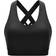 Running Girl Criss-Cross Back Padded Strappy Sports Bra - Black