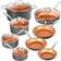 Gotham Steel Professional Hard Anodized Cookware Set with lid 13 Parts