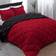 Down Alternative Comforter Set Bed Linen Red, Black (264.2x233.7cm)