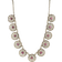 1928 Jewelry Flower Collar Necklace - Gold/Pink