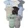 Gerber Short Sleeve Onesies Bodysuits 8-pack - Bear