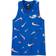 Nike Girl's Sportswear French Terry Printed Tank Top - Game Royal/White