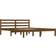 vidaXL Solid Pine 21cm Sängram 150x200cm