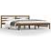 vidaXL Solid Pine 21cm Sengeramme 180x200cm