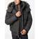 Andrew Marc Umbra Faux Fur Trim Hooded 28" Bomber Puffer Jacket