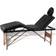 vidaXL Table de Massage Pliante 4 Zones Rouge Cadre en Aluminium