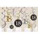 Amscan 9900558 18th Birthday Gold Celebration Hanging Swirls Decorations 12 Pack