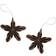 Cooee Design Paper Stars Adorno de Árbol de Navidad 2pcs