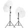 vidaXL Studio Lighting Set with Stands and Umbrellas