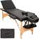 tectake Table de massage pliante 3 Zones Bois, cosmétique, portable blanc