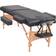 vidaXL Massagetafel inklapbaar 2 zones 10 cm dik zwart