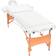 vidaXL Massagetafel inklapbaar 2 zones 10 cm dik zwart