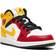 NIKE Air Jordan 1 Mid SE PS - White/Black/University Gold/Gym Red