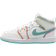 Nike Air Jordan 1 Mid SE PS - White/Washed Teal/Rush Pink/Rush Orange