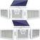 Solar Lights Outdoor 6500K Daylight 2-pack