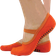 Sock Snob Cotton Non Slip Yoga Socks with Straps 2-pack - Orange
