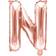 PartyDeco Folie ballong BOKSTAVER Rosaguld, 35 cm N