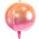 PartyDeco Folieballon schaduw violet/blauw 35cm