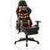 vidaXL Artificial Leather Gaming Chair with Footrest - Black/Orange