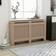 vidaXL Copertura Per Radiatore 152x19x81 cm MDF Marrone