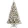 Nearly Natural 9' Flocked West Virginia Fir with White LED Lights Christmas Tree 108"