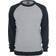 Urban Classics 2-Tone Raglan Crewneck - Grey/Black