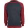 Urban Classics 2-Tone Raglan Crewneck - Charcoal/Ruby