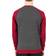 Urban Classics 2-Tone Raglan Crewneck - Charcoal/Ruby