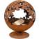 Esschert Design Rust Fire Ball Laser Cut Leaves FF293