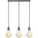 WiZ 3-Way Bar Black/Chrome/Silver Pendant Lamp ∅ 4.6cm