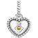 Pandora November Birthstone Heart Dangle Charm - Silver/Yellow