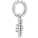 Pandora November Birthstone Heart Dangle Charm - Silver/Yellow