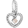 Pandora June Birthstone Heart Dangle Charm - Silver/Pink