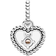 Pandora June Birthstone Heart Dangle Charm - Silver/Pink