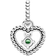 Pandora August Birthstone Heart Dangle Charm - Silver/Green